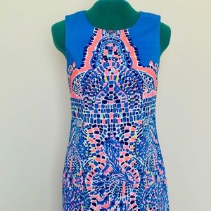Lilly Pulitzer colorful strait fit shift dress size: 2